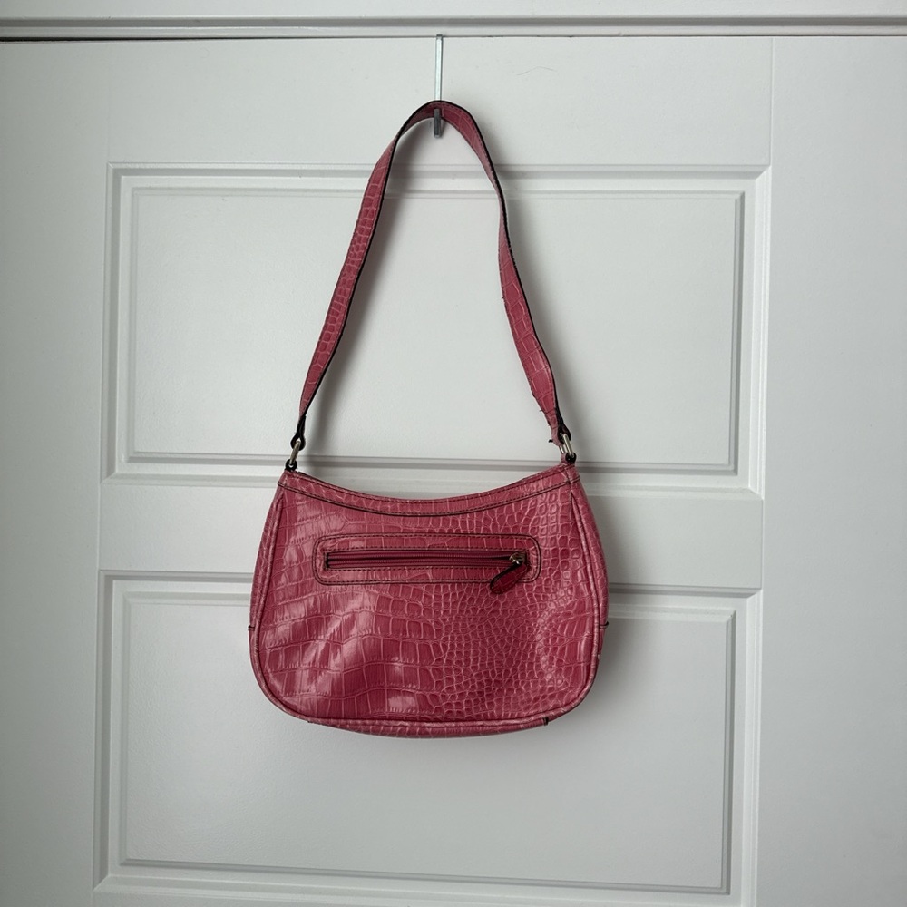 Liz Claiborne Fuchsia Embossed Shoulder Bag